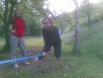 Slack line na Salze